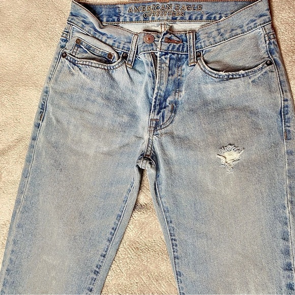 American Eagles Slim Straight Jeans Denim 100% Cotton Size US 26/28 - Pre-Loved - Picture 4 of 16